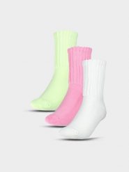 4F Skarpetki casual za kostkę (3-pack) damskie - multikolor 35-38. Skarpetki 4f, bez wzorów, z bawełny. W wyprzedaży za 39.99 zł.