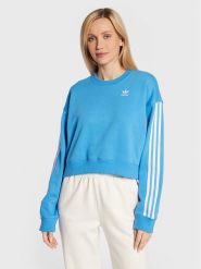 Adidas Bluza Allover Print HN3641 Niebieski Relaxed Fit. Niebieskie bluzy adidas, bez wzorów, z bawełny, bez kaptura. Za 199.99 zł.