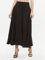 Dixie Spódnica midi GCGOUANA Czarny Regular Fit. Czarne spódnice Dixie, m, bez wzorów, z wiskozy, midi. Za 289.99 zł.