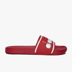 Klapki DIADORA SERIFOS SPECTRA. Czerwone klapki Diadora, bez wzorów, bez obcasa, bez zapięcia. Za 49.99 zł.