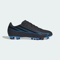 Buty piłkarskie na twardą i mieszaną nawierzchnię F50 Hyperfast Club. Czarne buty treningowe adidas, bez wzorów, z materiału, bez zapięcia, do biegania. Za 259.00 zł.