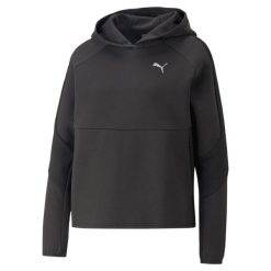 Bluza sportowa damska Puma 67308401. Czarne bluzy z kapturem Puma, s, bez wzorów, z materiału, z kapturem. Za 399.00 zł.