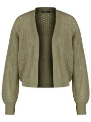 TAIFUN Kardigan w kolorze khaki rozmiar: 42. Brązowe swetry Taifun, bez wzorów, z wełny, bez ramiączek. Za 136.45 zł.