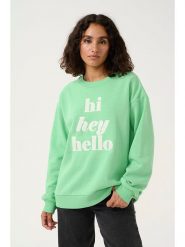 Kaffe Bluza "Ellen" w kolorze zielonym rozmiar: L. Zielone bluzy Kaffe, l, bez wzorów, z bawełny, bez kaptura. Za 101.47 zł.