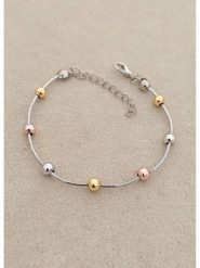 Nakkash Posrebrzana bransoletka z elementami ozdobnymi rozmiar: onesize. Szare bransoletki Nakkash, posrebrzane. Za 30.99 zł.