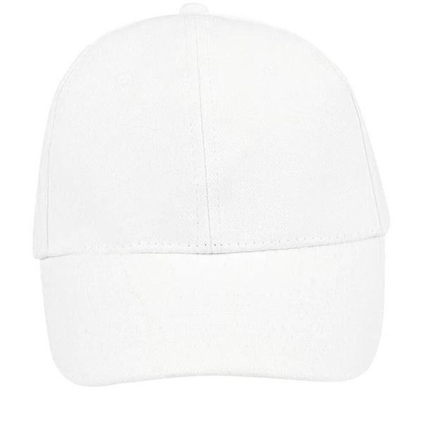 Czapka Z Daszkiem Buffalo 6 Panel. Białe czapki z daszkiem SOL'S, bez wzorów. Za 29.99 zł.