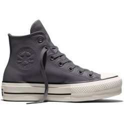 Buty sportowe Converse Chuck Taylor All Star Lift Platform Water-Repellent. Szare buty treningowe Converse, bez wzorów, z materiału, bez zapięcia. Za 690.00 zł.