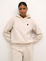 Kaffe Bluza Sonna 10507685 Beżowy Regular Fit. Brązowe bluzy Kaffe, xxl, bez wzorów, z syntetyku, bez kaptura. Za 199.99 zł.