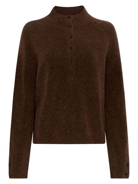 MOSS COPENHAGEN Sweter "Milania" w kolorze brązowym rozmiar: L/XL. Brązowe swetry Moss Copenhagen, l, bez wzorów, z poliamidu, bez ramiączek. Za 274.75 zł.