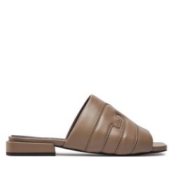 Klapki Furla. Szare klapki Furla, bez wzorów, bez obcasa, bez zapięcia. Za 1,079.00 zł.
