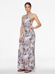 Guess Sukienka letnia E3GK03 WF9S0 Kolorowy Regular Fit. Sukienki Guess, m, z aplikacjami, z wiskozy, bez kołnierzyka, bez ramiączek. Za 319.99 zł.