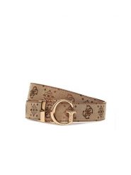 Guess Pasek w kolorze jasnobrązowo-beżowym rozmiar: 95. Brązowe paski Guess, z aplikacjami, z materiału. Za 196.24 zł.