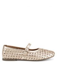 Sergio Bardi Baleriny WI45-F1104-01SB Złoty. Żółte baleriny Sergio Bardi, bez wzorów, ze skóry, bez obcasa, bez zapięcia. Za 279.99 zł.