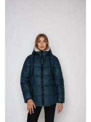 Steve Madden Kurtka zimowa w kolorze turkusowym rozmiar: M. Niebieskie kurtki Steve Madden, na zimę, m, bez wzorów, z puchu, bez kaptura. Za 340.18 zł.