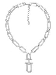 U.S. Polo Assn. Naszyjnik z elementami ozdobnymi - dł. 46 cm rozmiar: onesize. Szare naszyjniki U.S. Polo Assn., z materiału, z kryształem, metalowe. Za 165.99 zł.