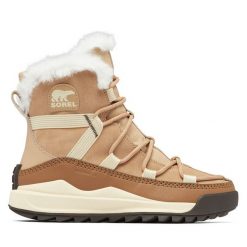Śniegowce Sorel. Brązowe śniegowce Sorel, bez wzorów, bez zapięcia. Za 629.99 zł.