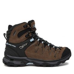 Trekkingi Alpine Pro. Brązowe buty sportowe lifestyle Alpine Pro, bez wzorów, sportowe, bez zapięcia. Za 329.99 zł.