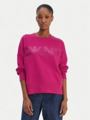 DKNY Sport Bluza DP6T1561 Różowy Oversize. Czerwone bluzy bez kaptura DKNY Sport, xl, bez wzorów, z bawełny, bez kaptura. Za 309.99 zł.