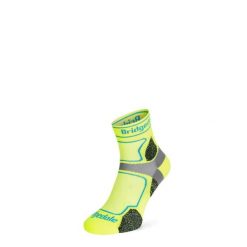 Skarpety do biegania Bridgedale Ultra Lt T2 Coolmax Sport 3/4 Crew. Żółte skarpetki Bridgedale, bez wzorów. Za 74.99 zł.