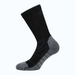 Skarpety Jack Wolfskin Vojo Sock Cl C. Czarne skarpetki Jack Wolfskin, bez wzorów, z elastanu. Za 69.99 zł.
