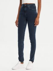 Tommy Jeans Jeansy Nora DW0DW20221 Granatowy Skinny Fit. Niebieskie jeansy Tommy Jeans, bez wzorów, z bawełny. Za 319.99 zł.