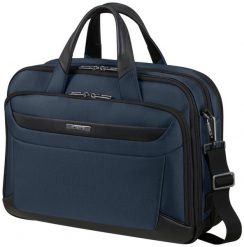 Torba Samsonite 147141 1090 15.6'' PRO-DLX 6 niebieski. Niebieskie torby na laptopa Samsonite, bez wzorów, z materiału. Za 1,189.00 zł.