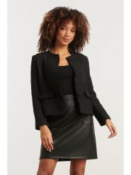 Smashed Lemon Kurtka przejściowa w kolorze czarnym rozmiar: L. Czarne kurtki Smashed Lemon, l, bez wzorów, bez kaptura. Za 185.32 zł.