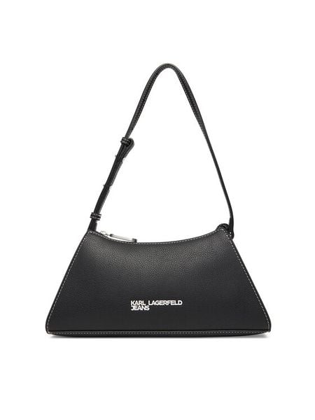 Karl Lagerfeld Jeans Torebka A3W30011 Czarny. Czarne torebki klasyczne Karl Lagerfeld Jeans, bez wzorów, z jeansu, bez dodatków. Za 339.99 zł.