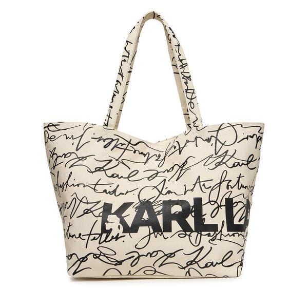 Torebka KARL LAGERFELD. Shopper bag KARL LAGERFELD, bez wzorów, bez dodatków. Za 269.99 zł.