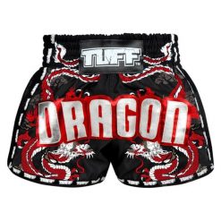 Spodenki treningowe TUFF Black Chinese Dragon with Text. Czarne szorty sportowe TUFF, bez wzorów. Za 149.00 zł.