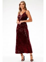 Awama Sukienka w kolorze czerwonym rozmiar: L. Czerwone sukienki Awama, na co dzień, l, bez wzorów, bez kołnierzyka, bez ramiączek, maxi, proste. Za 154.99 zł.