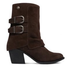 Kowbojki G-Star. Brązowe botki G-Star, bez wzorów, retro, bez obcasa, na słupku, bez zapięcia. Za 399.99 zł.