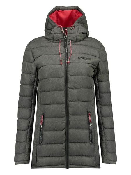 Geographical Norway Płaszcz pikowany "Astana" w kolorze szarym rozmiar: onesize. Szare płaszcze Geographical Norway, bez wzorów, bez kaptura. Za 162.11 zł.