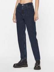 Calvin Klein Jeans Jeansy J20J221786 Granatowy Mom Fit. Niebieskie jeansy Calvin Klein Jeans, bez wzorów, z bawełny. Za 569.99 zł.