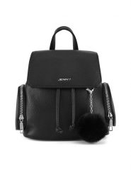 JENNY Plecak JNY-M-002-07 Czarny. Czarne plecaki Jenny, bez wzorów, z tworzywa sztucznego, bez dodatków. Za 139.99 zł.