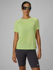 4F Koszulka w kolorze żółtym do biegania rozmiar: M. Żółte t-shirty sportowe 4f, m, bez wzorów, z materiału, bez ramiączek, do biegania. Za 79.03 zł.