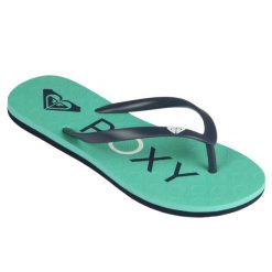Japonki SEA damskie. Zielone japonki Roxy, bez wzorów, z gumy, sportowe. Za 39.99 zł.