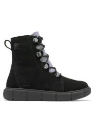 Sorel Botki Explorer III Joan 2077951011 Czarny. Czarne botki Sorel, bez wzorów, ze skóry, bez obcasa, na płaskiej podeszwie, bez zapięcia. Za 469.99 zł.