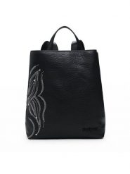 Desigual Plecak Goodall Sumy 25SAKP08 Czarny. Czarne plecaki Desigual, bez wzorów, ze skóry, bez dodatków. Za 179.99 zł.