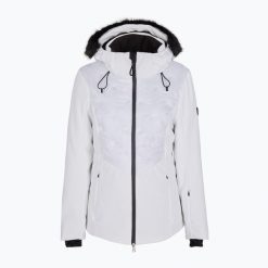 Kurtka narciarska damska EA7 Emporio Armani Giubbotto 6RTG04. Białe kurtki narciarskie EA7 Emporio Armani, na zimę, m, bez wzorów, z elastanu, bez kaptura, narciarskie. Za 1,229.00 zł.