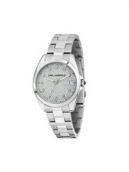 KARL LAGERFELD Zegarek R0553101509 Srebrny. Szare, analogowe zegarki KARL LAGERFELD, srebrne. Za 799.99 zł.