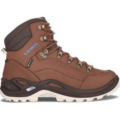 Buty trekkingowe damskie Lowa Renegade Gtx Mid WS. Brązowe buty trekkingowe Lowa, bez wzorów, z gumy, za kostkę, bez zapięcia. Za 1,016.00 zł.
