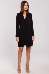 Elegancka sukienka marynarka na jeden guzik czarna. Czarne marynarki i żakiety Stylove, l, bez wzorów, z elastanu, biznesowe, bez ramiączek. Za 275.00 zł.