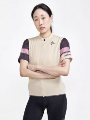 Craft Koszulka kolarska "Core Endur" w kolorze beżowym rozmiar: XXL. Brązowe t-shirty sportowe Craft, xxl, bez wzorów, z materiału, bez ramiączek, rowerowe. Za 143.83 zł.
