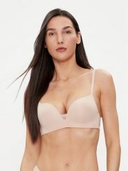 Tommy Hilfiger Biustonosz push-up UW0UW02405 Beżowy. Brązowe biustonosze Tommy Hilfiger, bez wzorów, z syntetyku. Za 159.99 zł.
