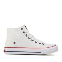 Trampki Big Star Shoes. Białe trampki BIG STAR SHOES, bez wzorów, retro, bez zapięcia. Za 99.99 zł.
