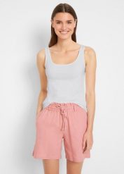 Top (2 szt.). Czerwone topy bonprix, bez wzorów, bez kołnierzyka, bez ramiączek. Za 49.99 zł.