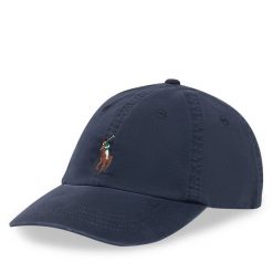 Czapka z daszkiem Polo Ralph Lauren. Niebieskie czapki z daszkiem Polo Ralph Lauren, bez wzorów. Za 359.99 zł.