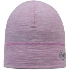 Czapka BUFF MERINO LIGHTWEIGHT BEANIE SOLID PANSY. Czerwone czapki zimowe Buff, bez wzorów, z neoprenu, sportowe. Za 159.78 zł.