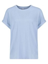 Sublevel Bluzka w kolorze błękitnym rozmiar: S. Niebieskie bluzki Sublevel, s, bez wzorów, bez kołnierzyka, bez ramiączek. Za 43.99 zł.